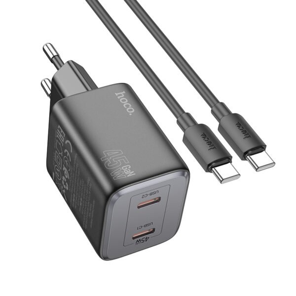 Hoco N42 Dual USB-C fast charger set